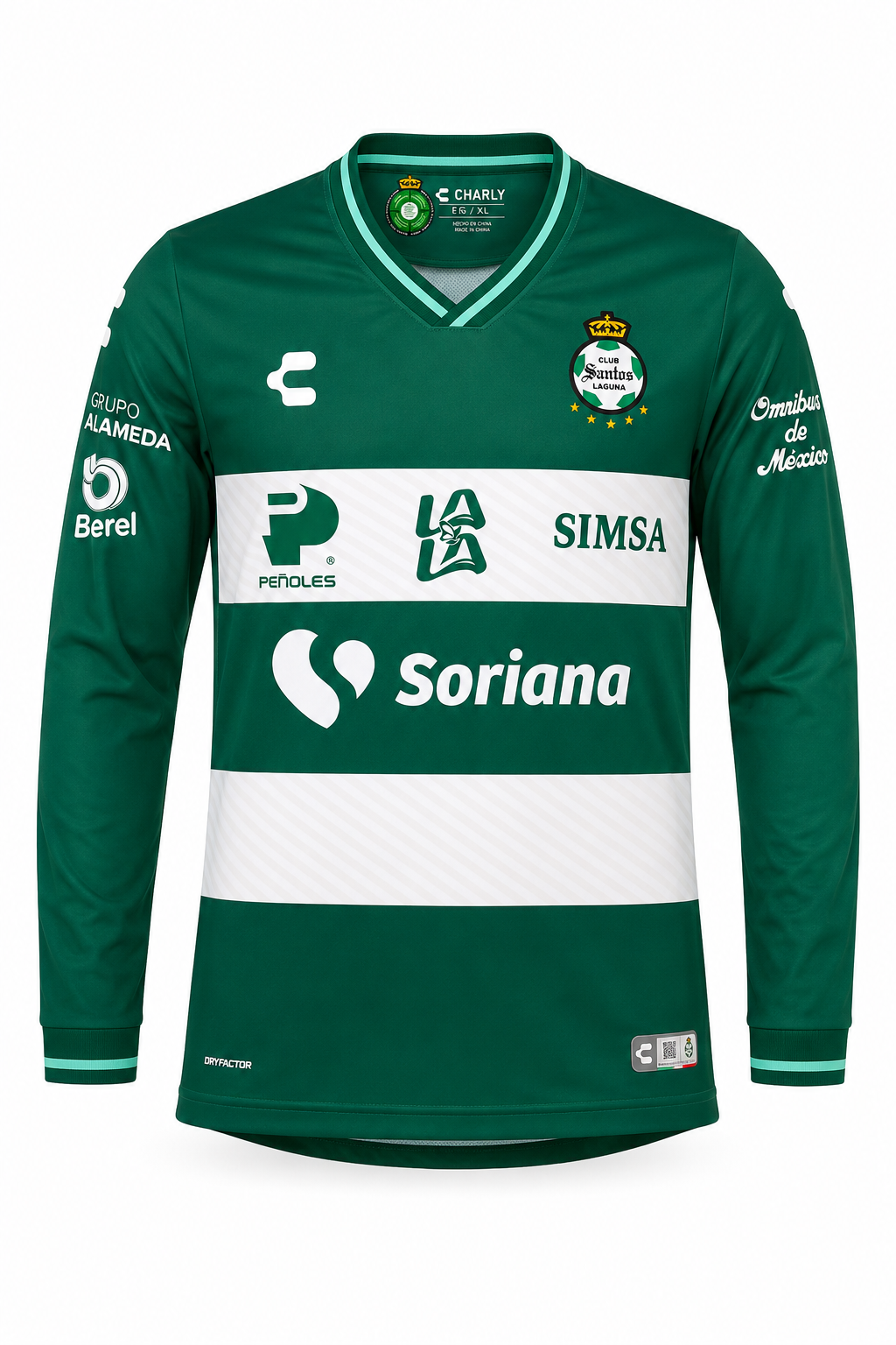 JERSEY LOCAL MANGA LARGA CABALLERO CLUB SANTOS 26/27