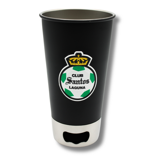 VASO CON DESTAPADOR ESCUDO CLUB SANTOS LAGUNA FULL COLOR