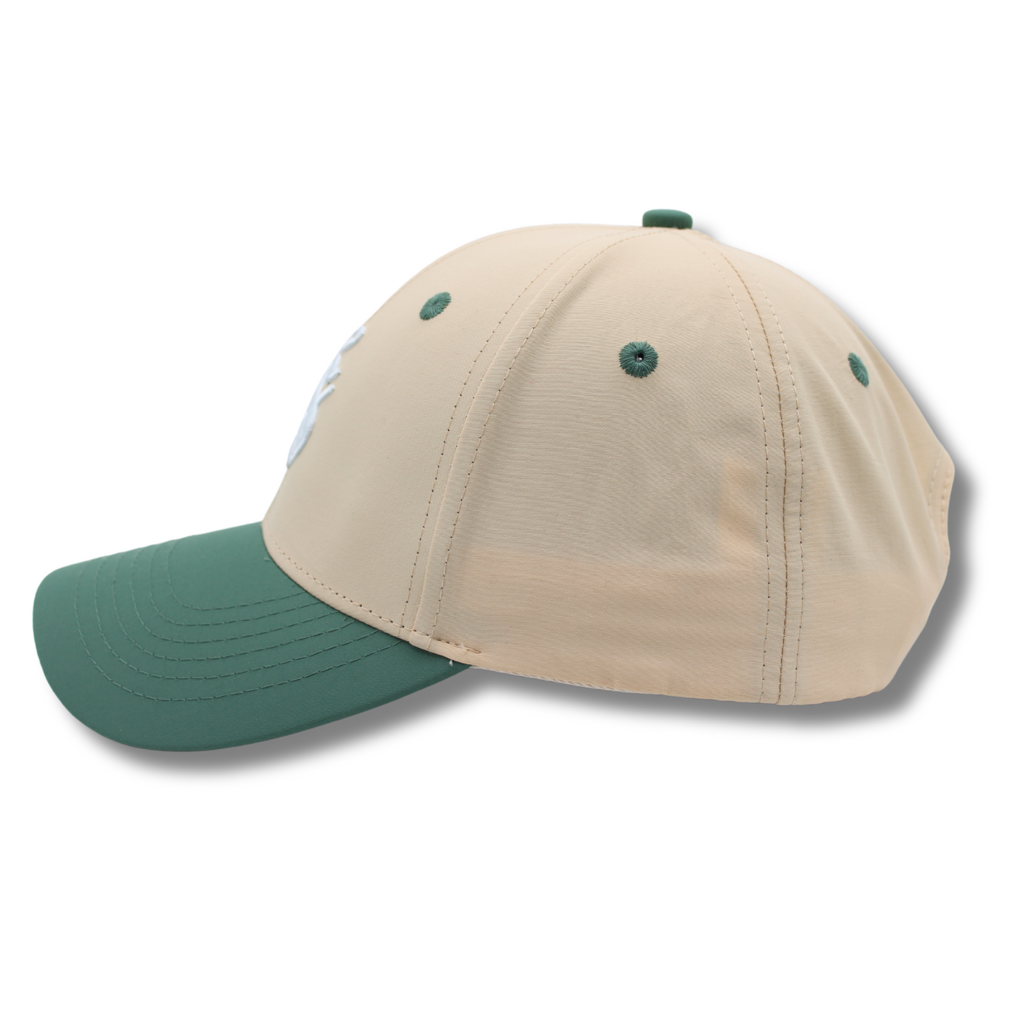 SPORT CAP ALGODÓN CSL EN COLOR BEIGE/VERDE