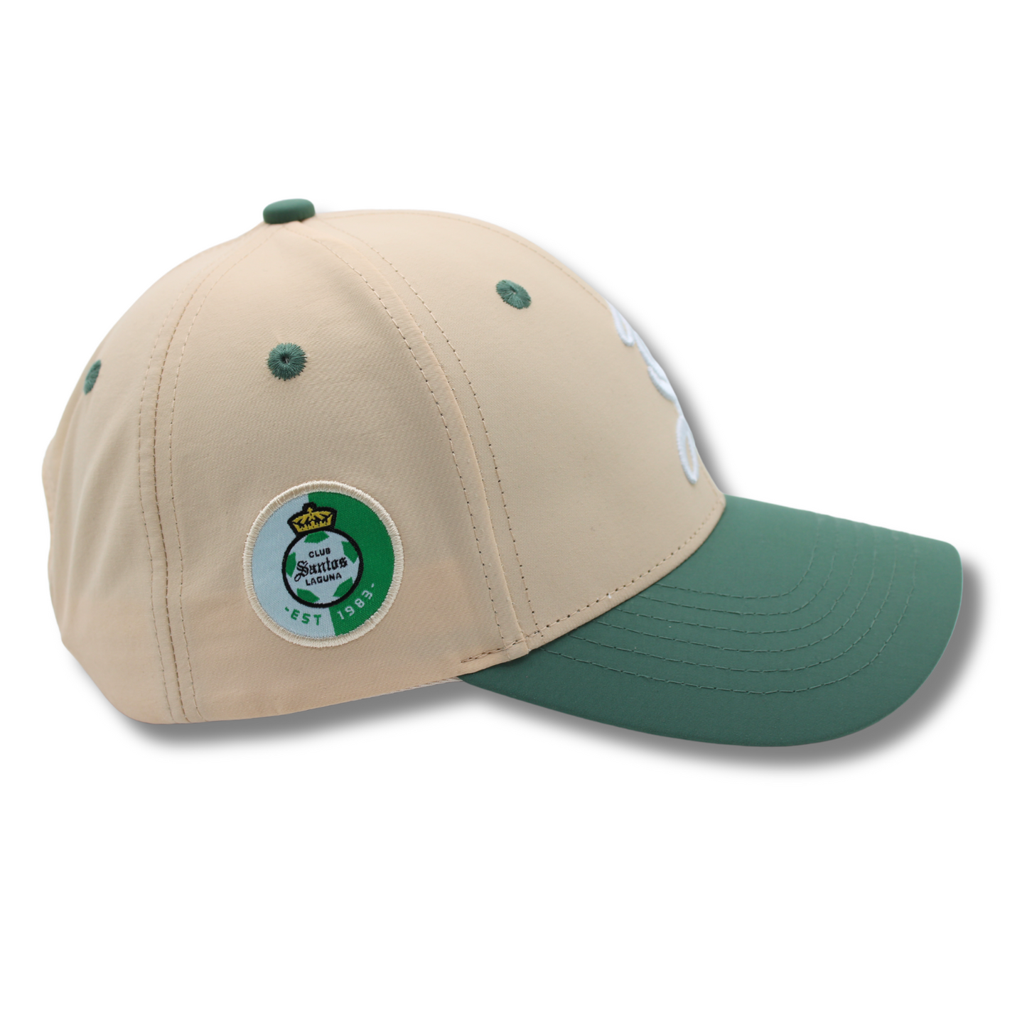 SPORT CAP ALGODÓN CSL EN COLOR BEIGE/VERDE