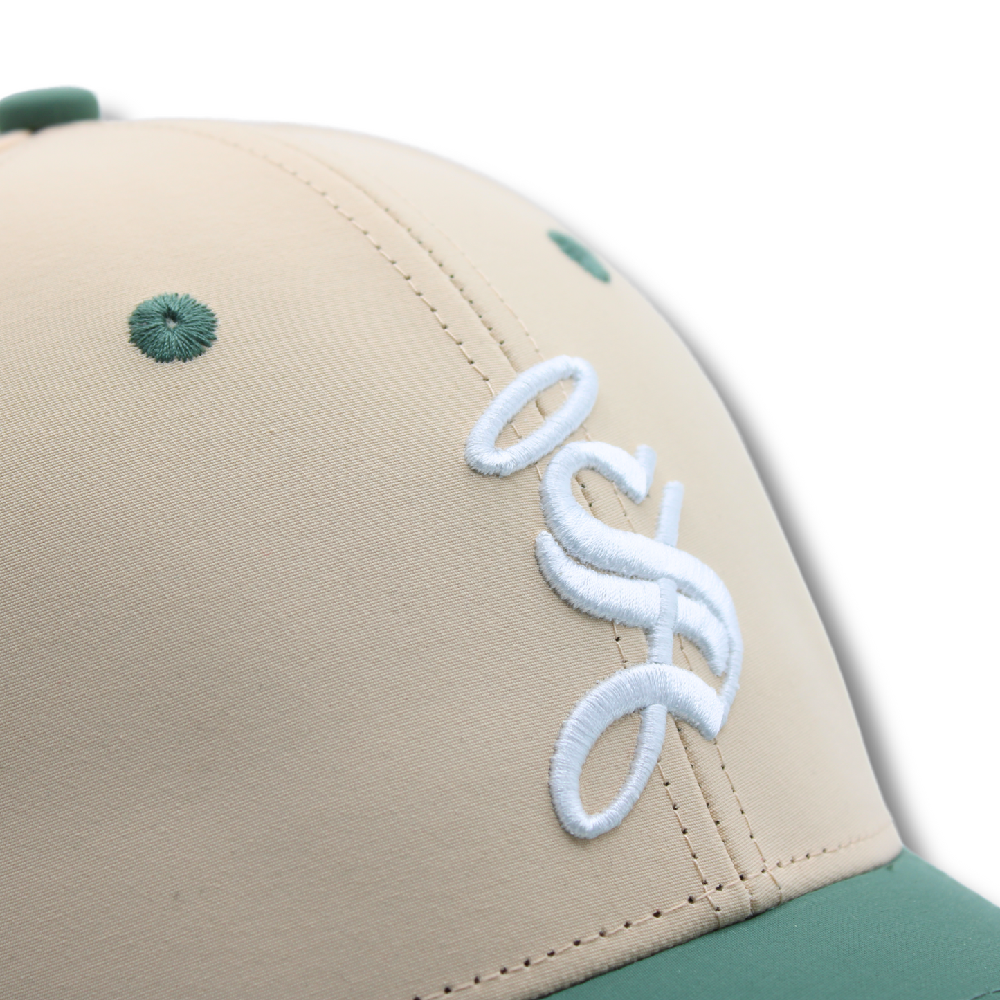 SPORT CAP ALGODÓN CSL EN COLOR BEIGE/VERDE