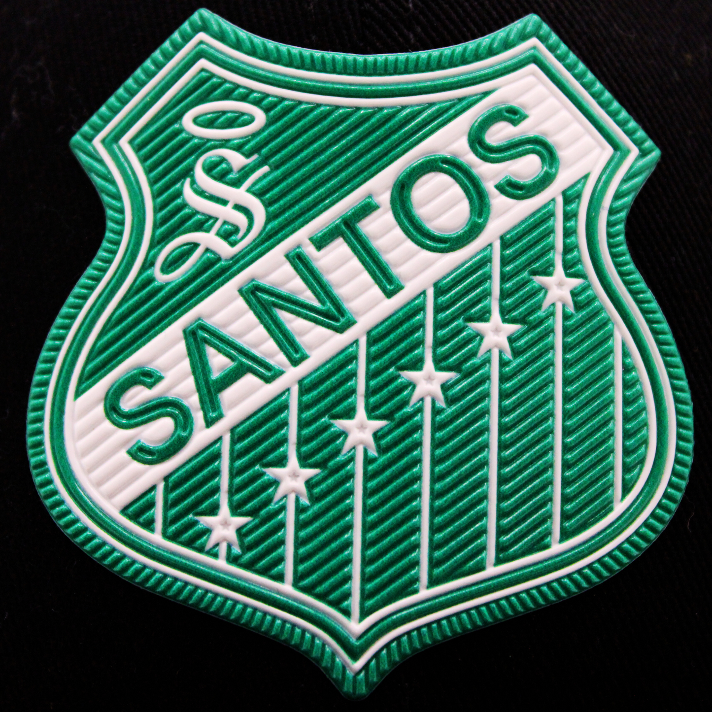 GORRA NEGRA SANTOS ESCUDO RETRO