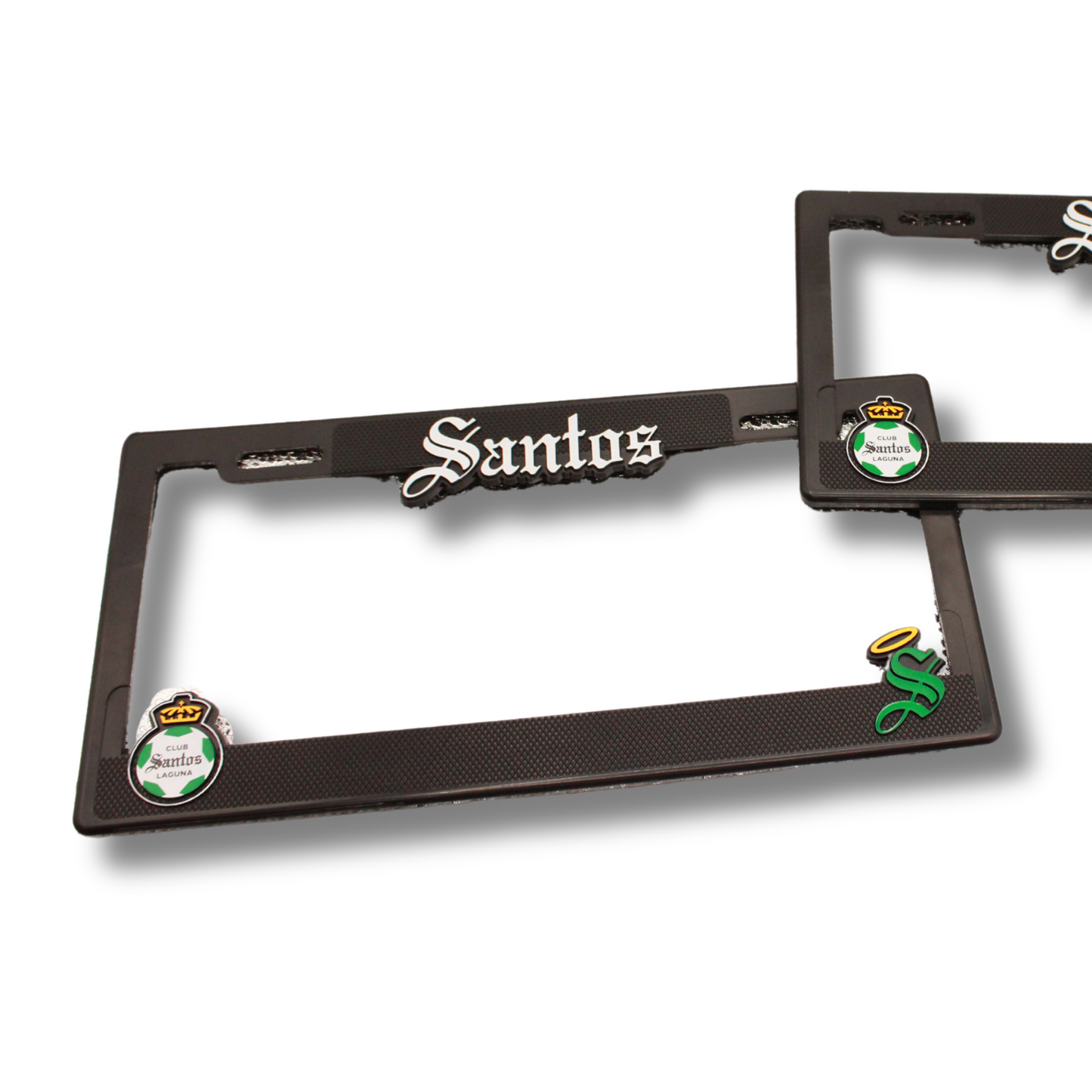 PORTA PLACA ESCUDO Y “S” CLUB SANTOS LAGUNA