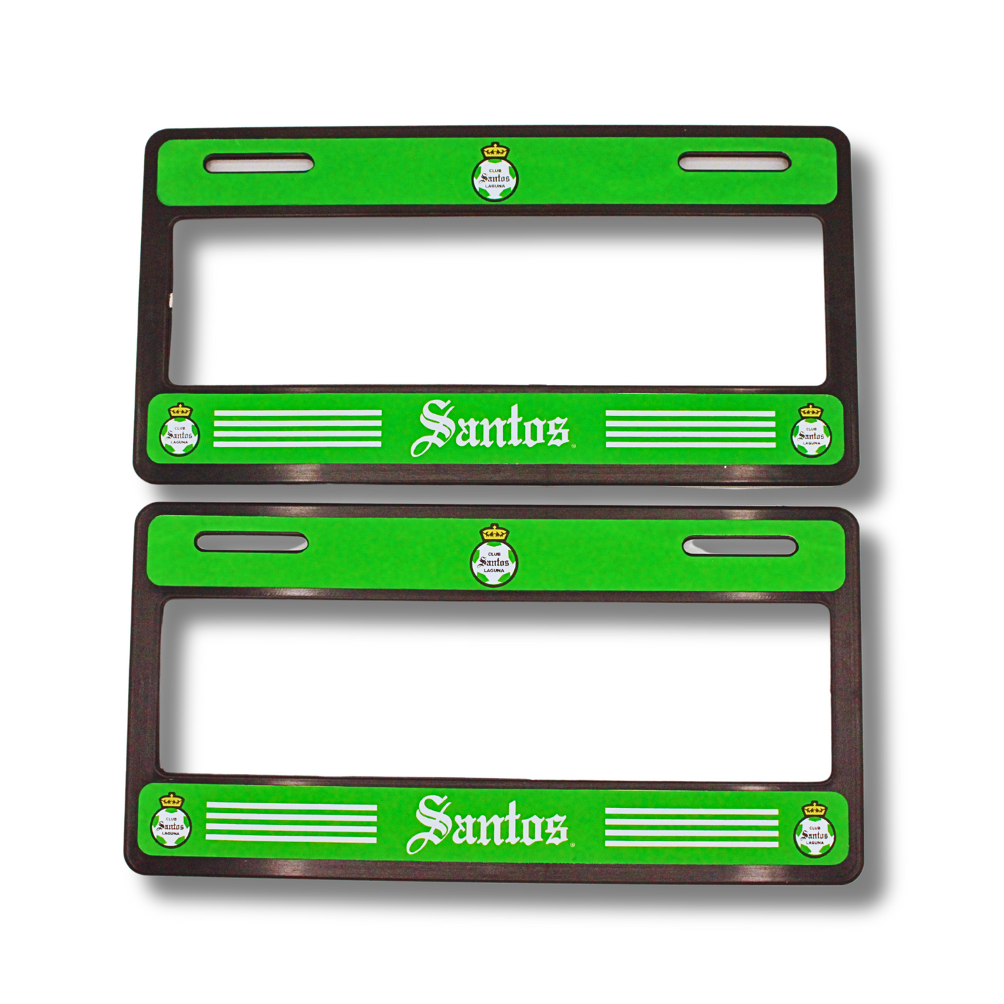 PORTA PLACAS SANTOS EN COLOR VERDE