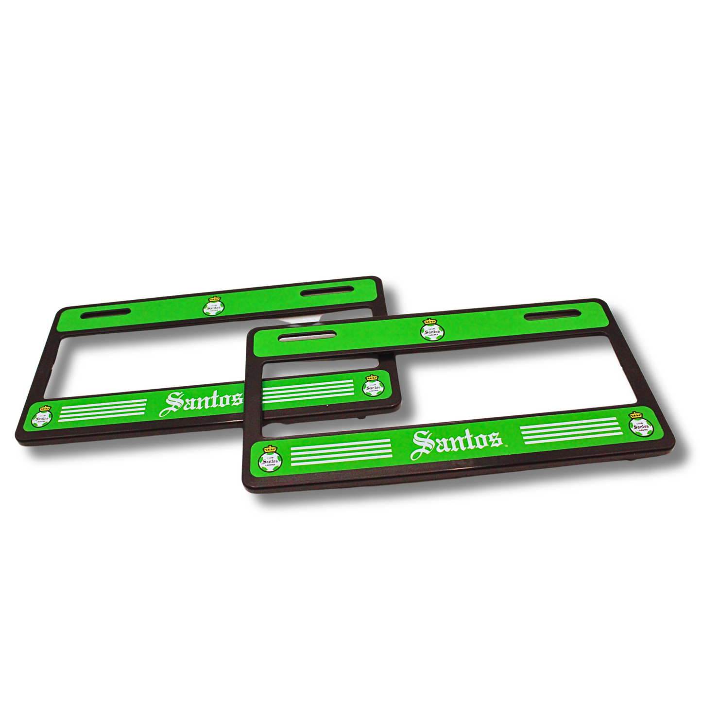 PORTA PLACAS SANTOS EN COLOR VERDE