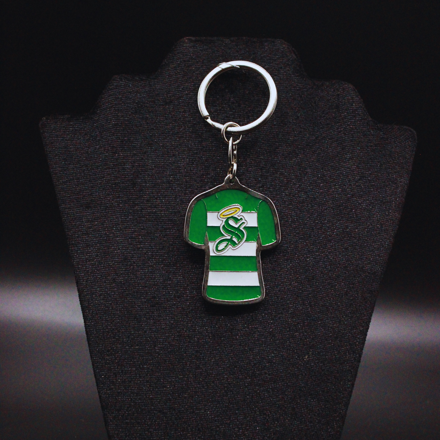 LLAVERO JERSEY CLASICO VERDIBLANCO CLUB SANTOS LAGUNA