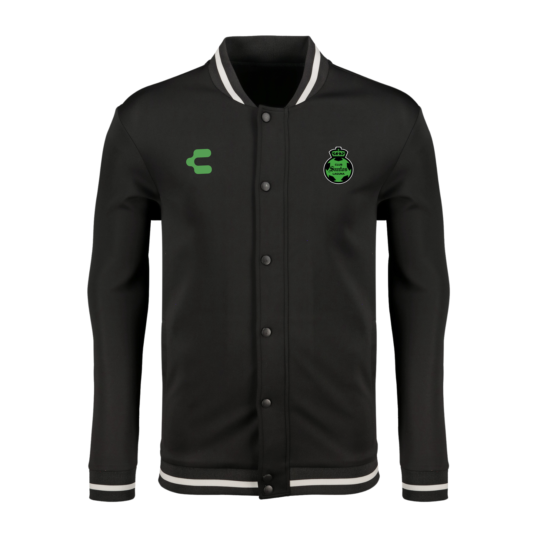 CHAMARRA BOMBER 25/26 COLOR NEGRO PARA CABALLERO – SantosLaguna