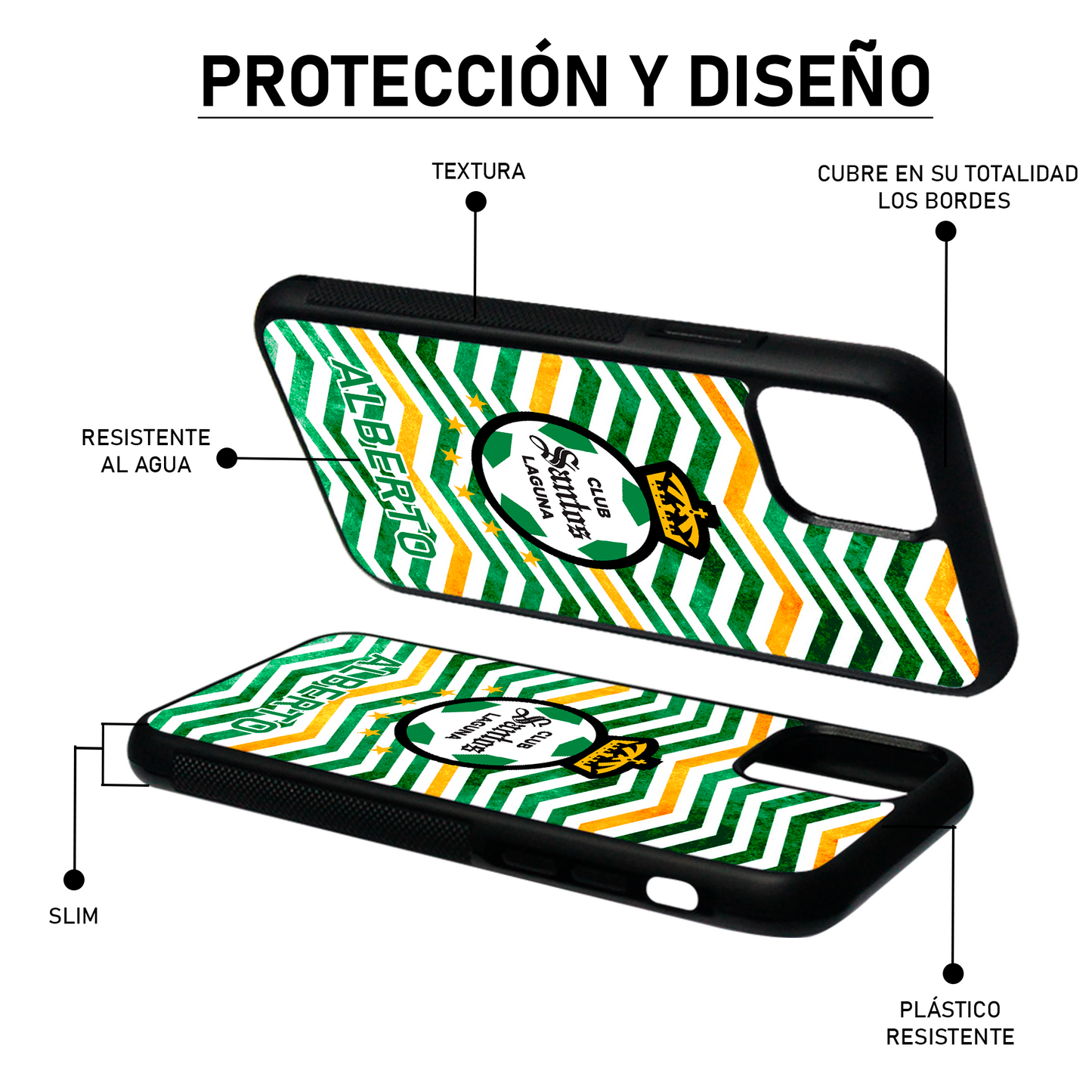 FUNDA PARA CELULAR ESCUDO GUERRERO (PERSONALIZABLE)