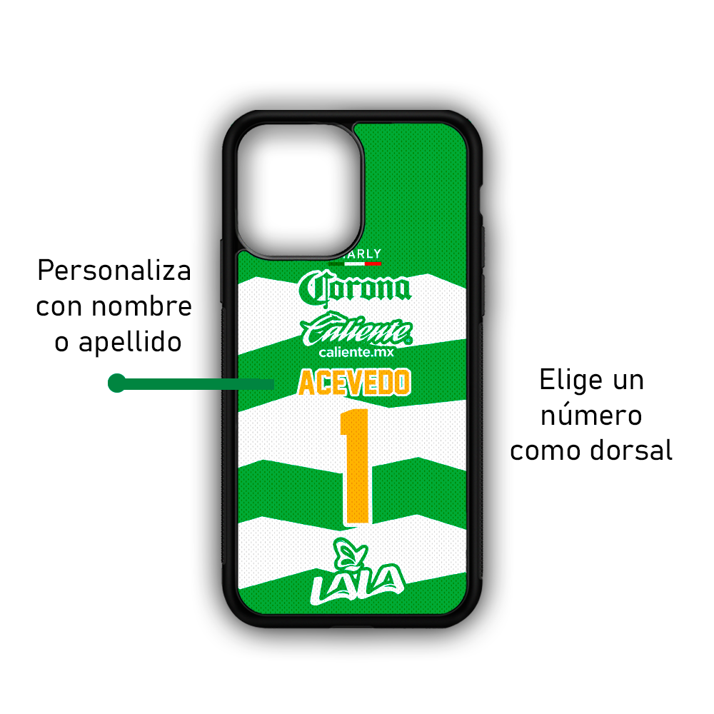 FUNDA PARA CELULAR ESTILO JERSEY LOCAL DORSAL 23/24 (PERSONALIZABLE)