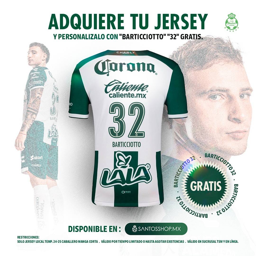 JERSEY LOCAL MANGA CORTA PARA CABALLERO 24/25