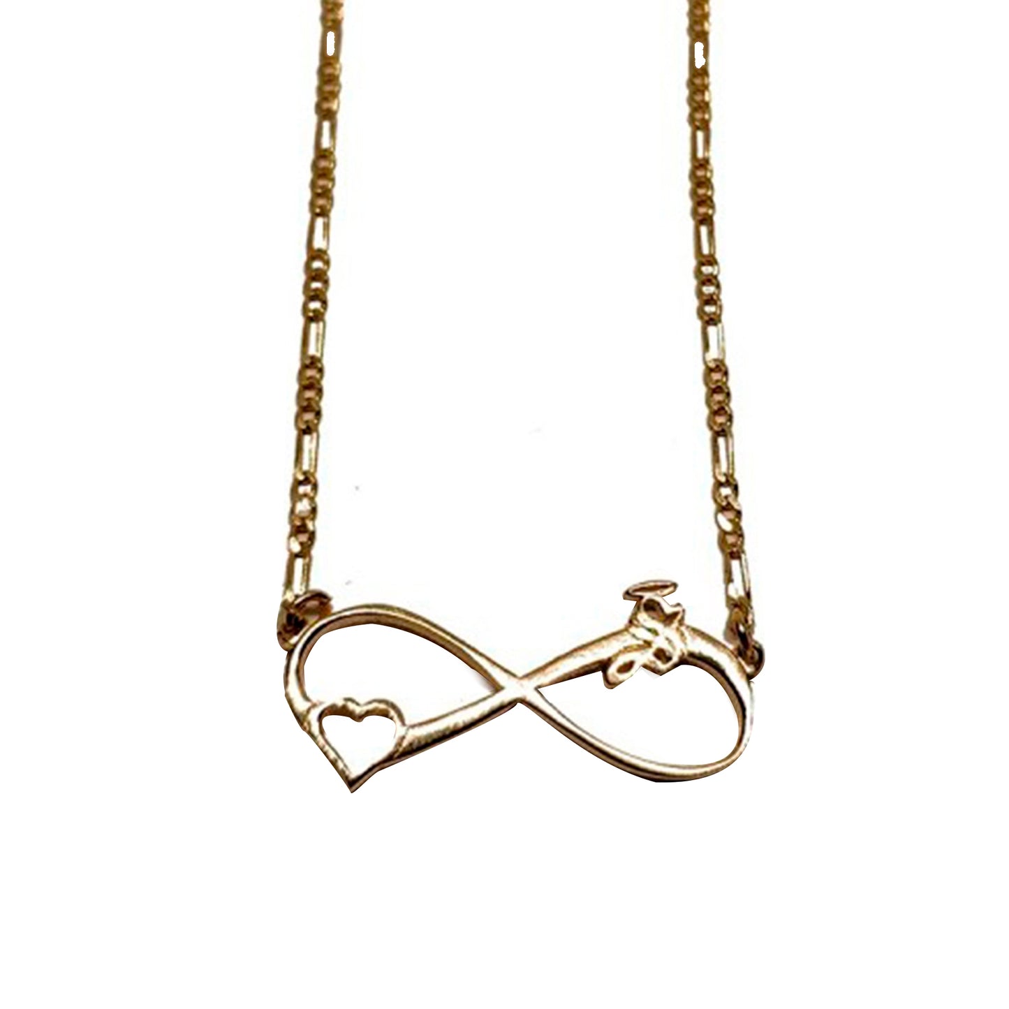 CADENA CON INFINITO Y CORAZON