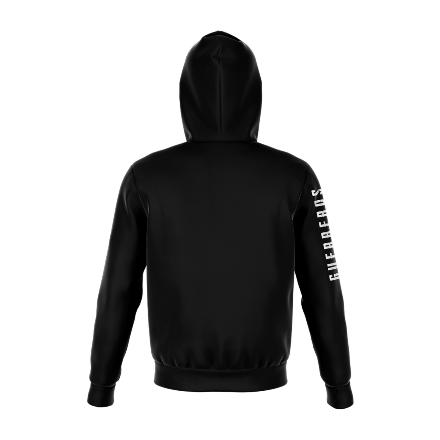 HOODIE NEGRA CON CAPUCHA GUERREROS