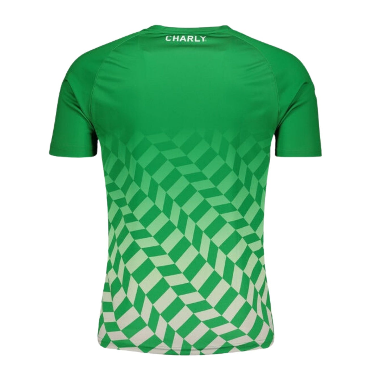 PLAYERA CHARLY SPORT ENTRENAMIENTO SANTOS PARA HOMBRE 2021/22, EN COLOR VERDE/GRIS.