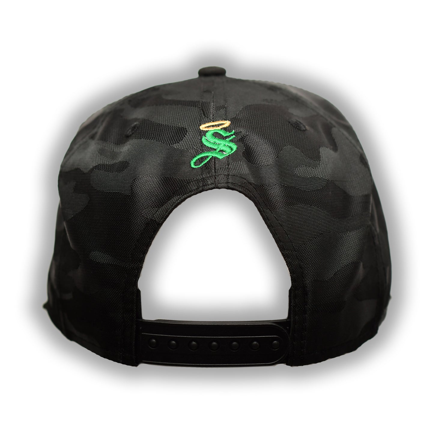 GORRA FLAT ESCUDO SANTOS CAMUFLAJE BLACK