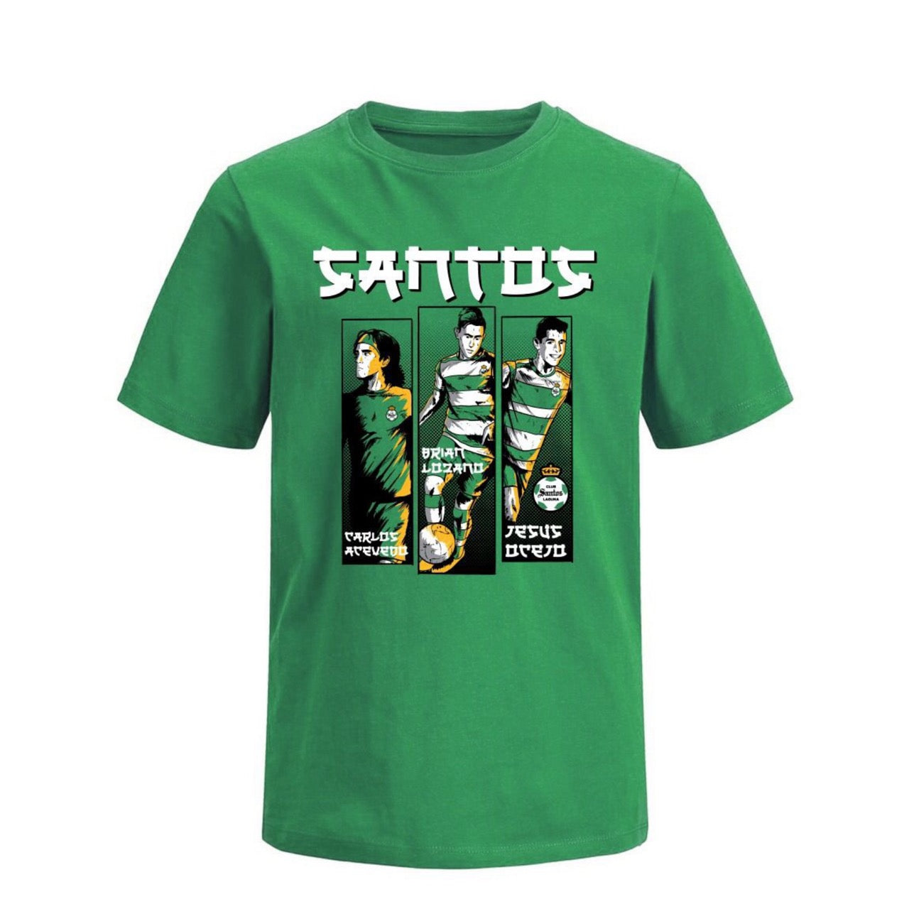 PLAYERA 3 GUERREROS EN COLOR VERDE