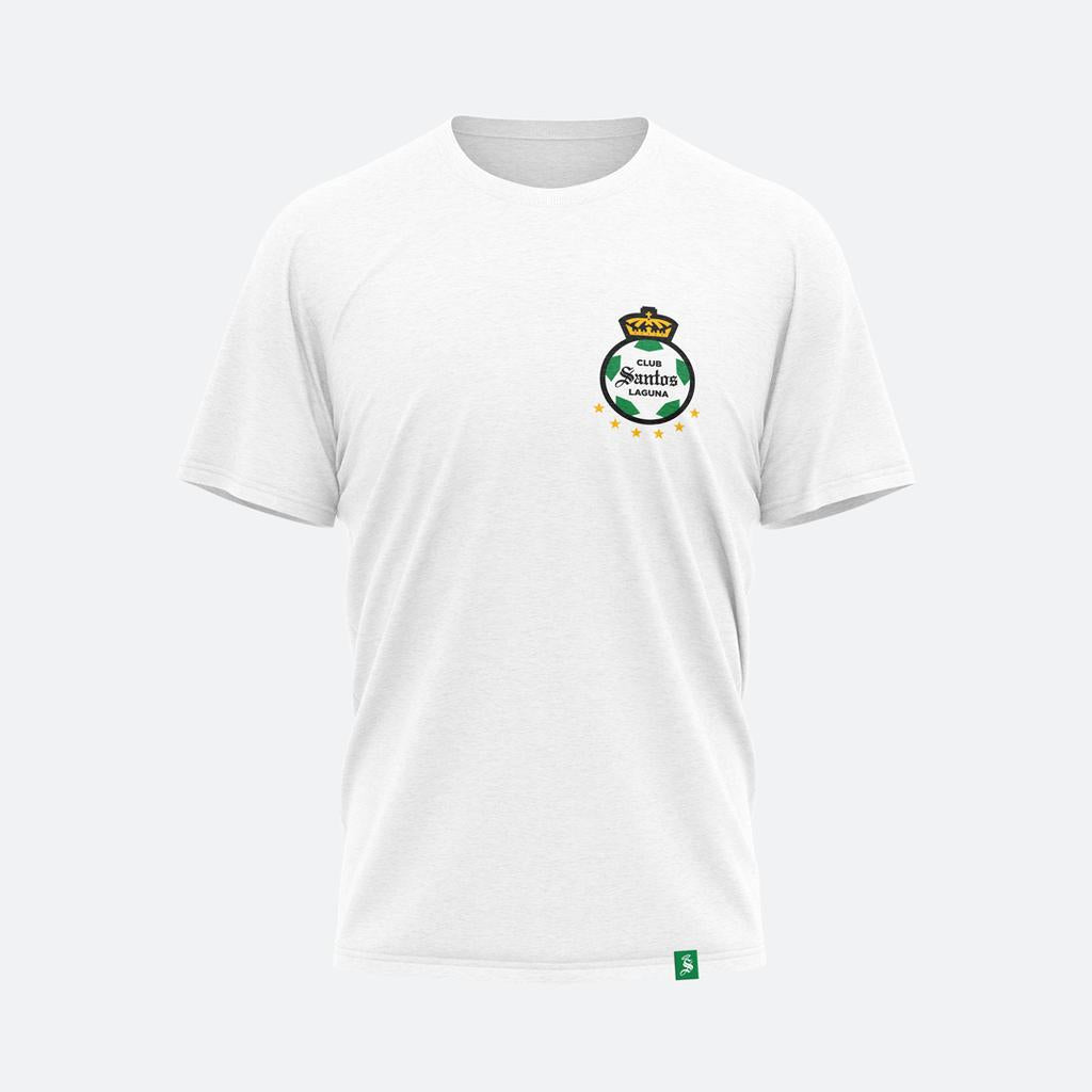 PLAYERA INSTITUCIONAL BLANCA LOGO EN PECHO