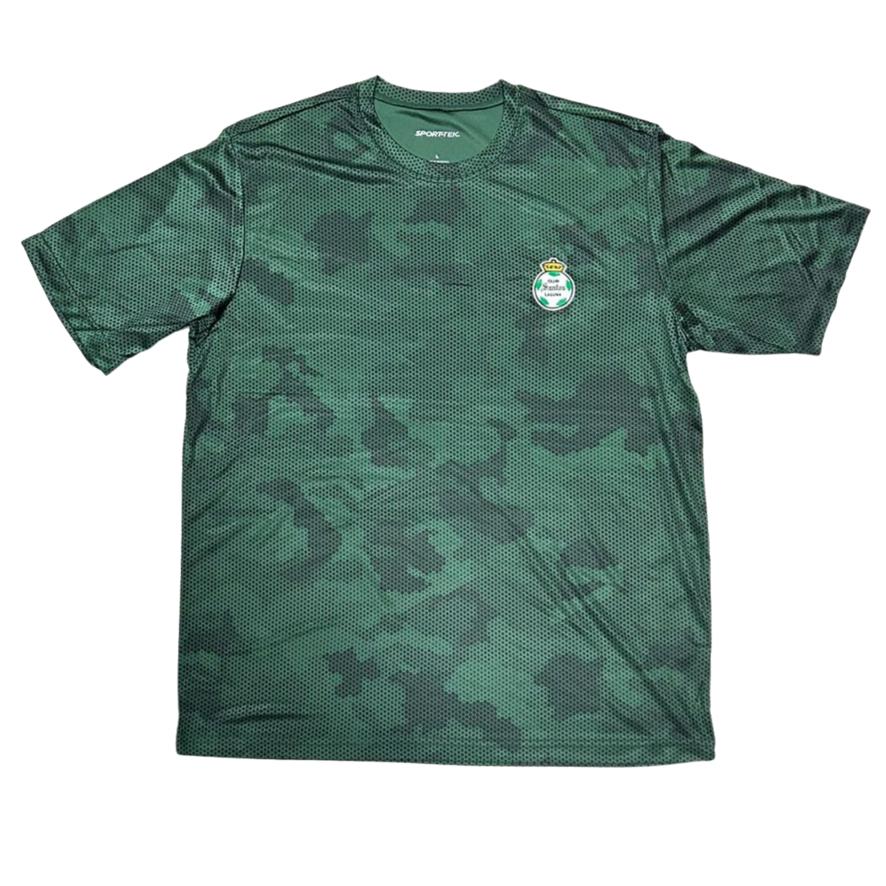 PLAYERA SANTOS CAMUFLAJE VERDE MILITAR