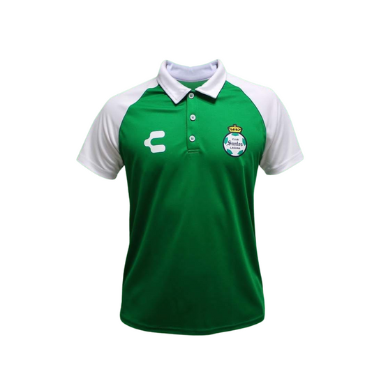 POLO CHARLY CSL PARA ADULTO EN COLOR VERDE/BLANCO