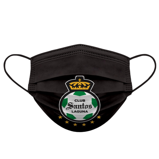 CUBREBOCAS SANTOS, EN COLOR NEGRO