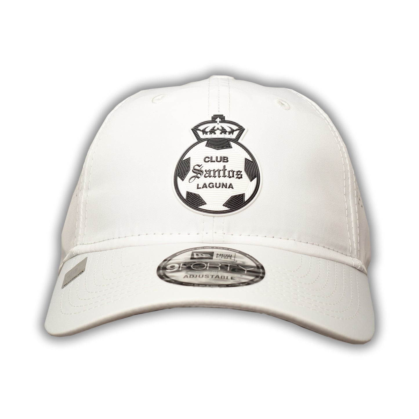 GORRA ADJUSTABLE BLANCA SANTOS L. ESCUDO BLANCO/NEGRO