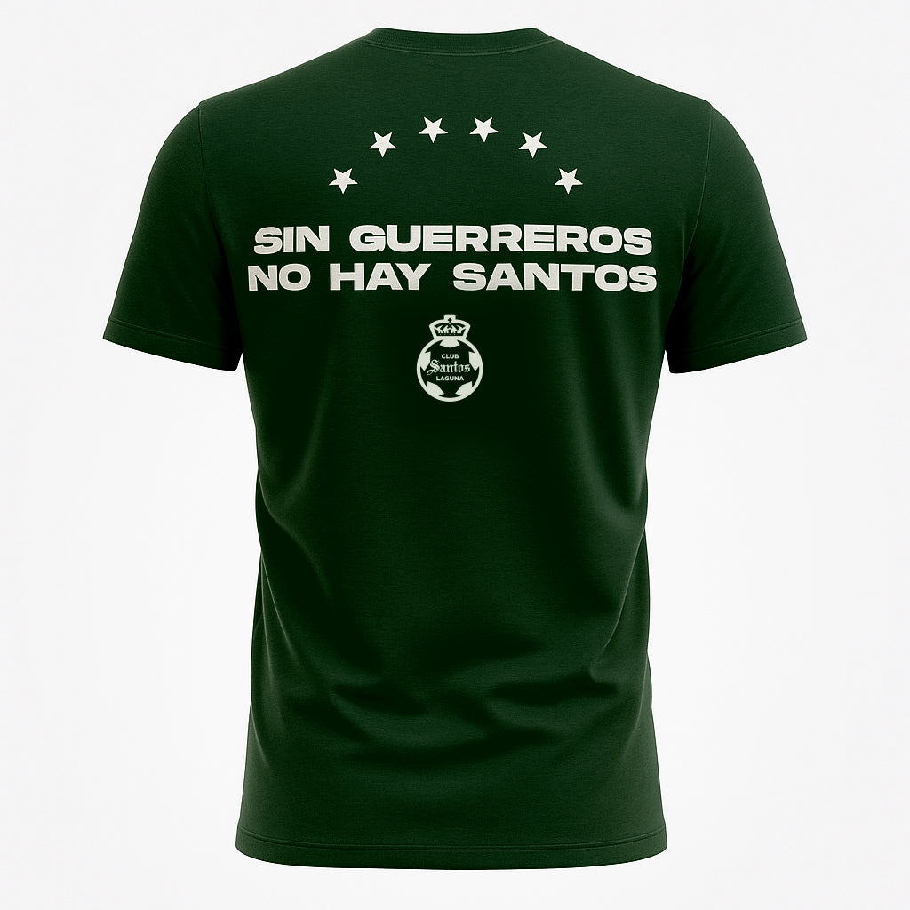 PLAYERA CSL SIN GUERREROS NO HAY SANTOS OVS