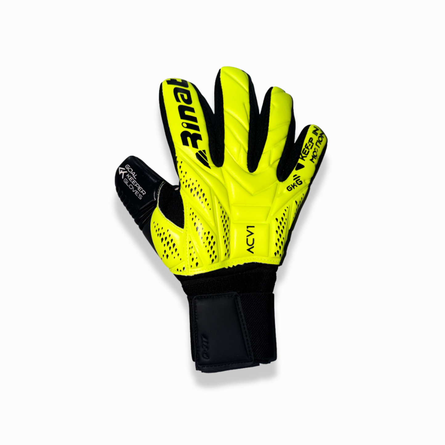 GUANTES ACEVEDO INFANTIL COLOR AMARILLO Y NEGRO
