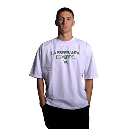 PLAYERA OVERSIZE LA ESPERANZA ES VERDE CSL