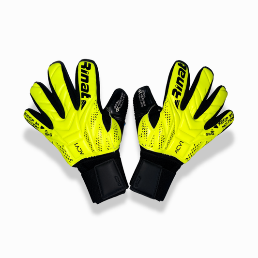 GUANTES ACEVEDO INFANTIL COLOR AMARILLO Y NEGRO