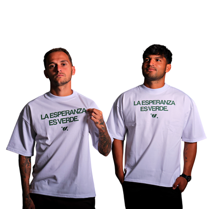 PLAYERA OVERSIZE LA ESPERANZA ES VERDE CSL