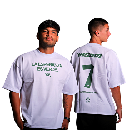 PLAYERA OVERSIZE LA ESPERANZA ES VERDE CSL