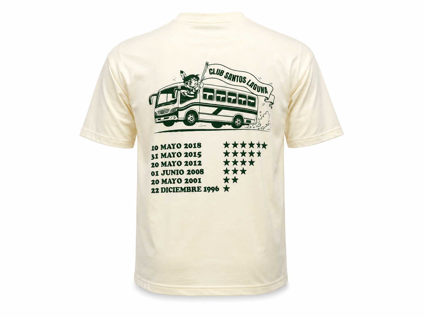 PLAYERA NATURAL GREEN OVERSIZE