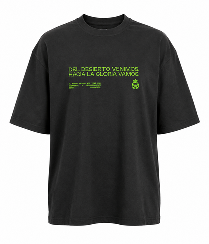 PLAYERA OVERSIZE BLACK CANCHA FUTBOL