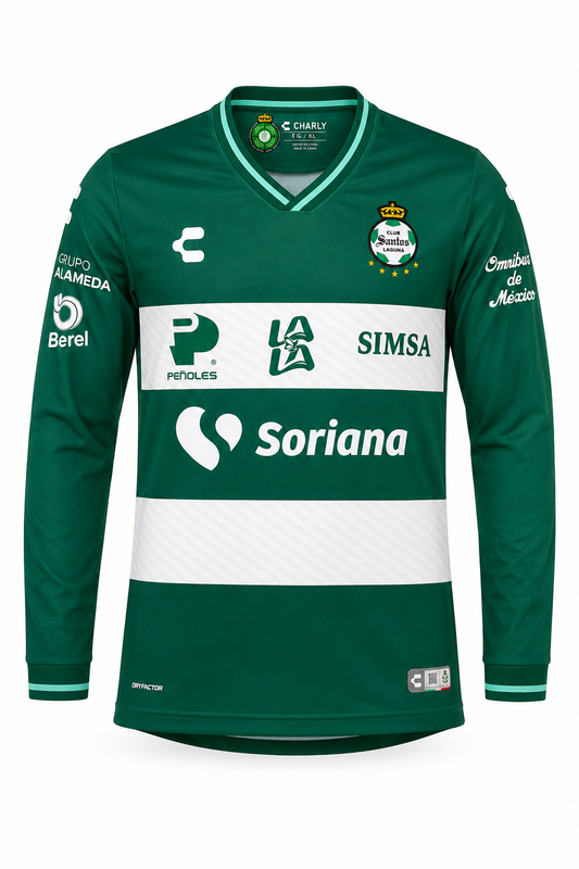 JERSEY LOCAL MANGA LARGA CABALLERO CLUB SANTOS 26/27
