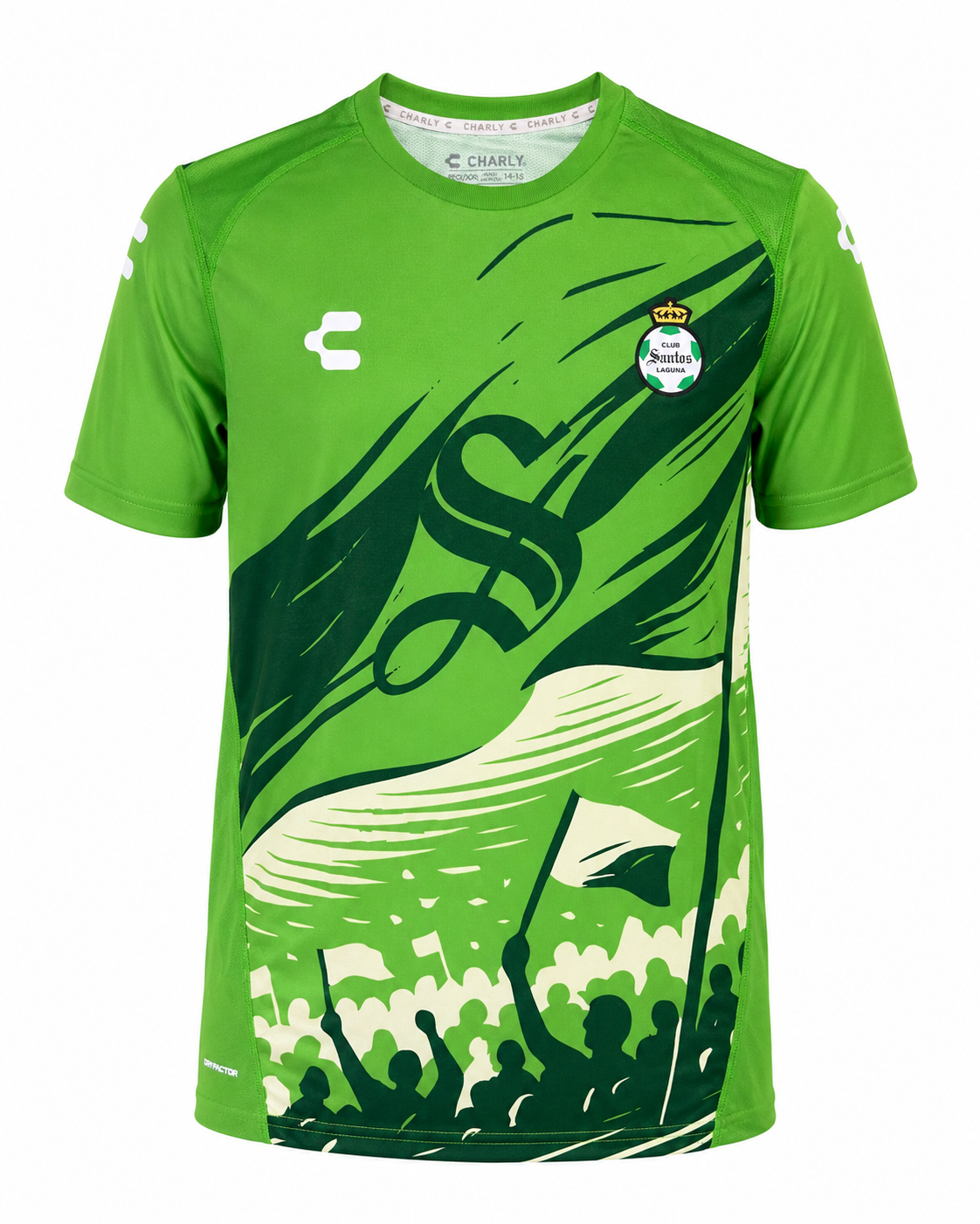 PLAYERA MC CHARLY SANTOS PARA NIÑO VERDE 26/27