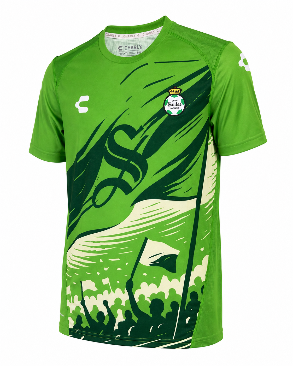 PLAYERA MC CHARLY SANTOS PARA NIÑO VERDE 26/27