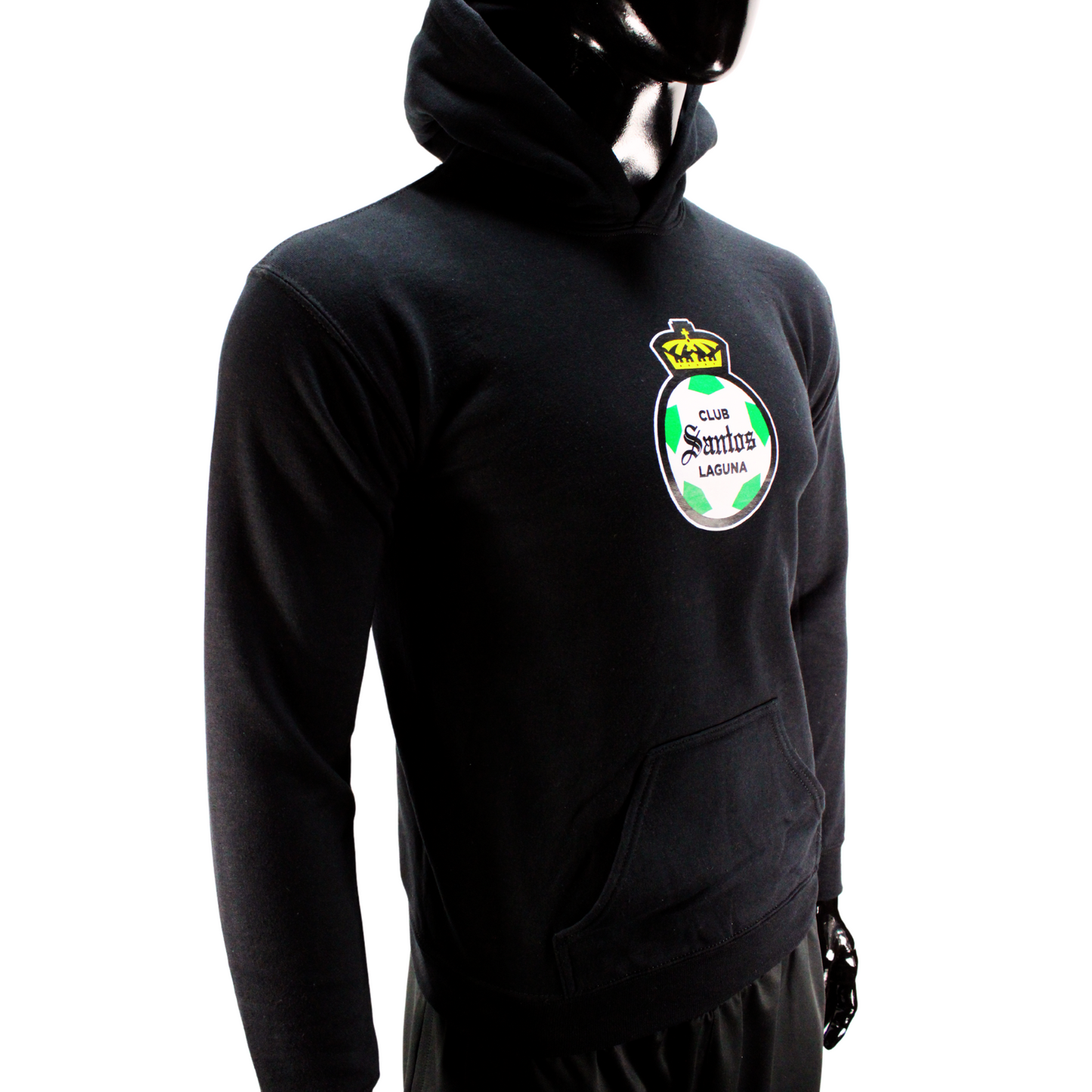 HOODIE INFANTIL ESCUDO CLUB SANTOS LAGUNA BLACK