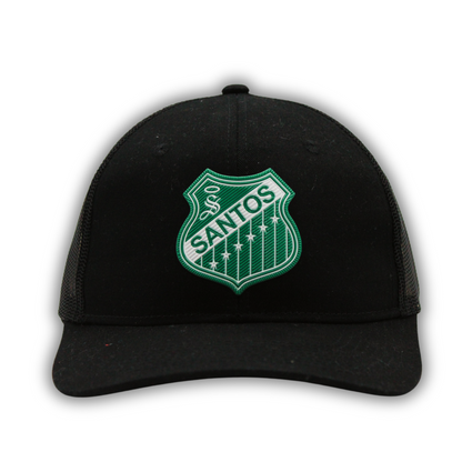 GORRA NEGRA SANTOS ESCUDO RETRO