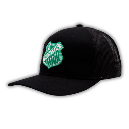 GORRA NEGRA SANTOS ESCUDO RETRO