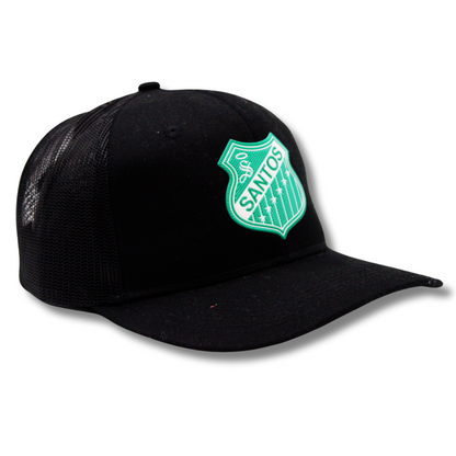 GORRA NEGRA SANTOS ESCUDO RETRO