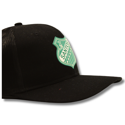 GORRA NEGRA SANTOS ESCUDO RETRO