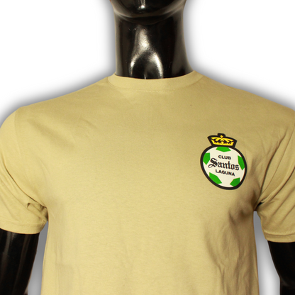 PLAYERA INSTITUCIONAL BEIGE LOGO EN PECHO