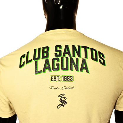 PLAYERA INSTITUCIONAL BEIGE LOGO EN PECHO