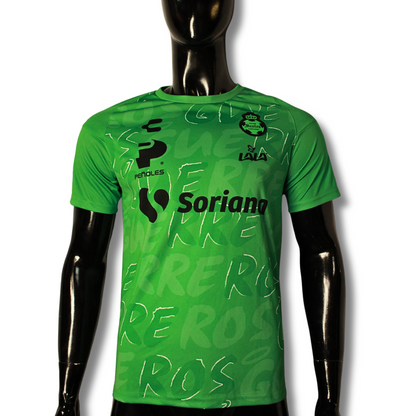 PLAYERA ENTRENAMIENTO EN COLOR VERDE MC 23/24 CON PATROCINADORES