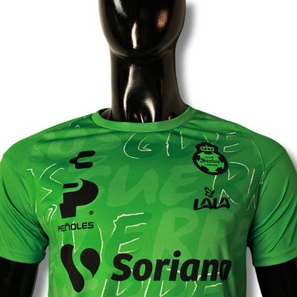 PLAYERA ENTRENAMIENTO EN COLOR VERDE MC 23/24 CON PATROCINADORES