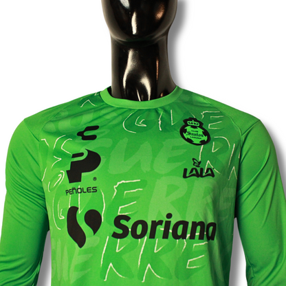 PLAYERA ENTRENAMIENTO ML EN COLOR VERDE 23/24 CON PATROCINADORES