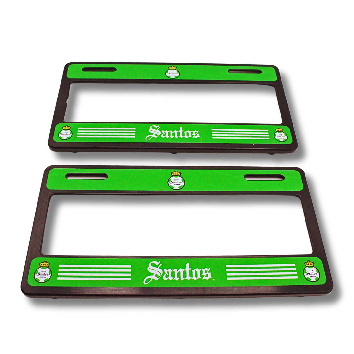 PORTA PLACAS SANTOS EN COLOR VERDE