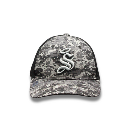 GORRA "S" SANTOS CAMUFLAJE EN COLOR GRIS