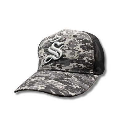 GORRA "S" SANTOS CAMUFLAJE EN COLOR GRIS