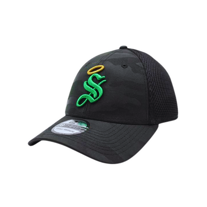 GORRA 1983 CAMUFLAJE CON ESCUDO "S" BORDADO VERDE