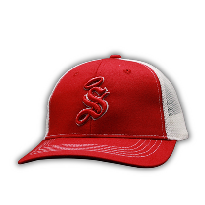 GORRA SANTOS INFANTIL EN COLOR ROJO 3D